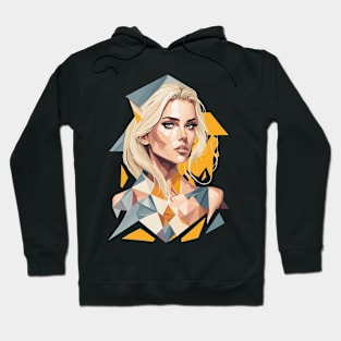 Geometric Blonde woman Hoodie